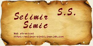Selimir Simić vizit kartica